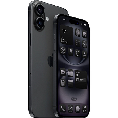 Смартфон Apple iPhone 16 128 ГБ чёрный