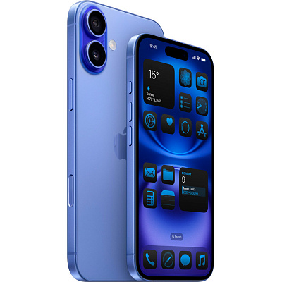 Смартфон Apple iPhone 16 256 ГБ ультрамарин